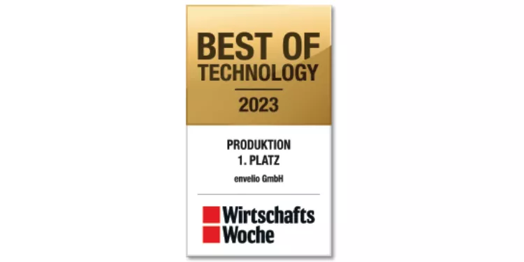 Best of Technology Award 2023 by WirtschaftsWoche, supported by Fraunhofer ISI, Karlsruhe Institute of Technology and Capgemini