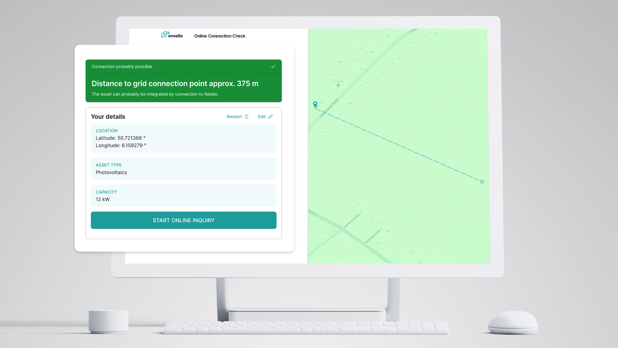 Online Connection Check application from envelio