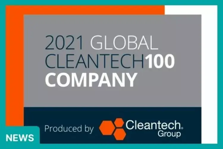  envelio awarded as Clean Tech 100 company 2021