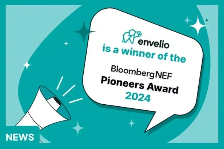  envelio wins the internationally renowned BloombergNEF Award