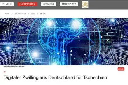 Digitaler Zwilling aus Deutschland für Tschechien