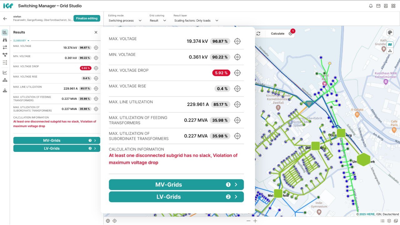 Power restoration via neighboring grids and backup assets